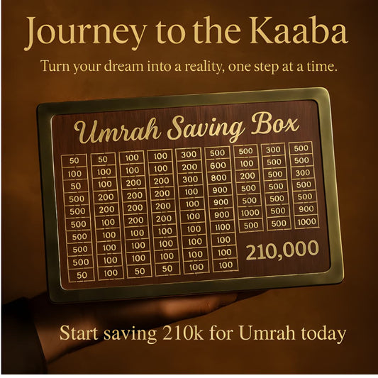 Umrah Savings Box 210,000 - Get Ready to go to Umrah