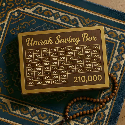 Umrah Savings Box 210,000 - Get Ready to go to Umrah