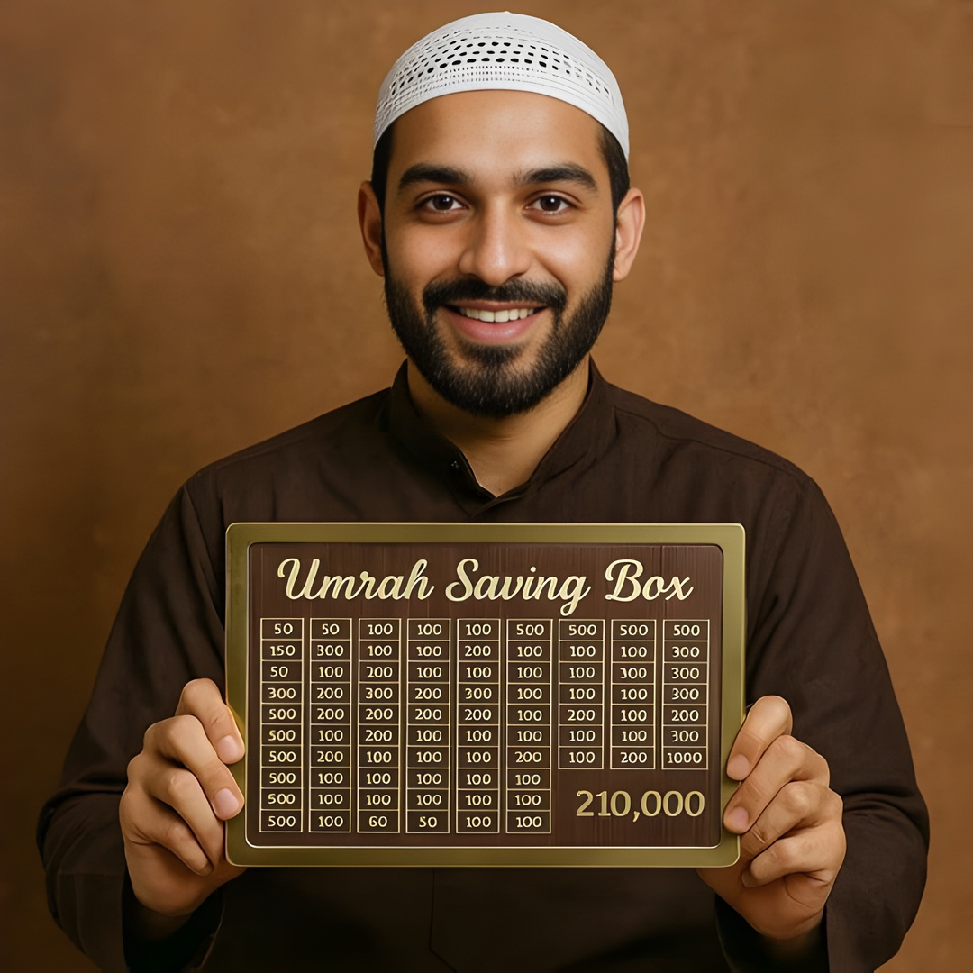 Umrah Savings Box 210,000 - Get Ready to go to Umrah